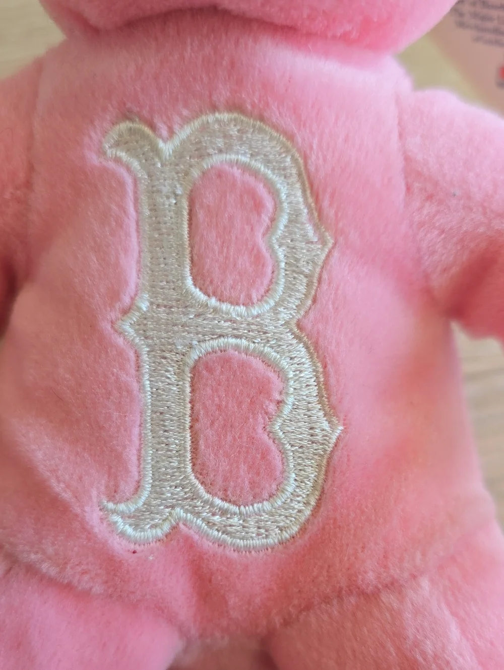 Boston Red Sox MLB Pink Beanie and Pink Embroidered 'B' Plush Bear Set